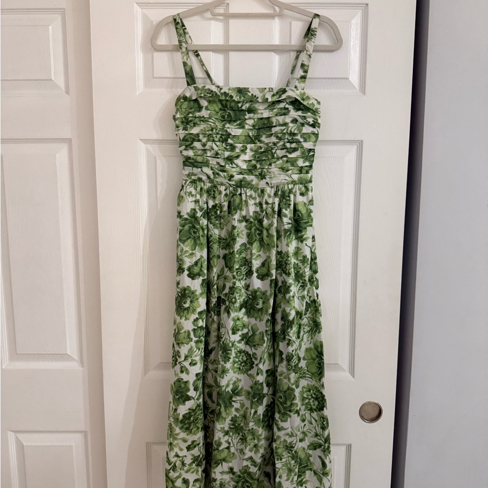 Abercrombie & Fitch Green Floral Maxi Dress
